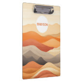 名前をカスタムする抽象芸術景観イラストレーション クリップボード (右)