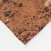 名前をカスタムする掘りトラクタ フリースブランケット (角)