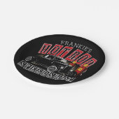 名前をカスタムする改造スピードショップガスステーションガレージ ペーパープレート (アングル)