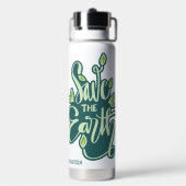 名前をカスタムする救ザアース ウォーターボトル (背面)