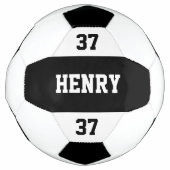 名前をカスタムする数クールモダンパーソナライズされた サッカーボール (正面)