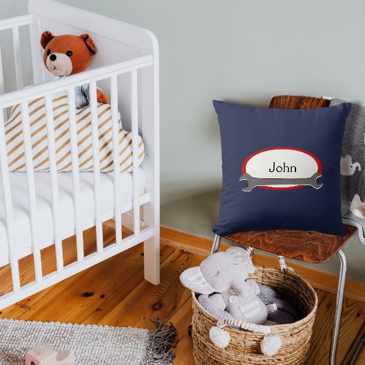 名前をカスタムする整備士 クッション