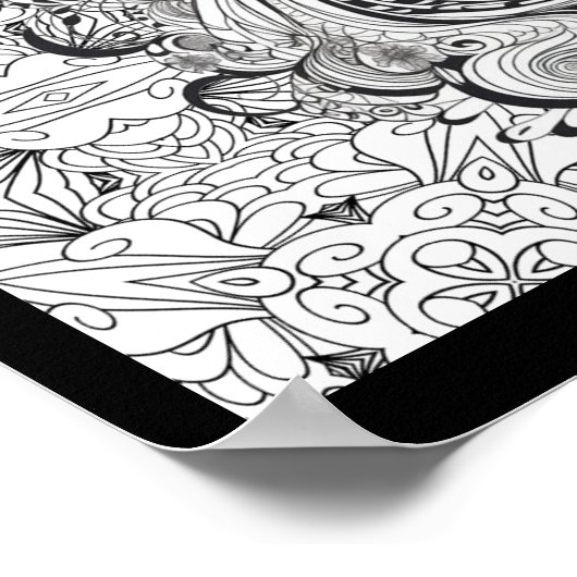 名前をカスタムする文字ジャイアントフェアリーカラーリングポスター ポスター (角)