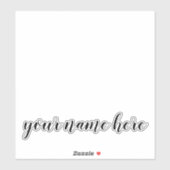 名前をカスタムする文字タンブラーLAPTOPステッカー シール (シート)