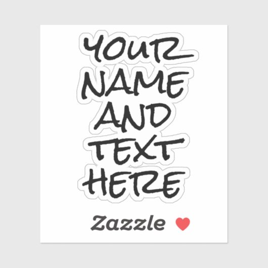 名前をカスタムする文字モダンウォーターボトルシール シール (シート)