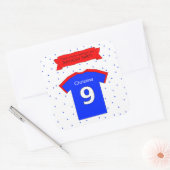 名前をカスタムする文字9th誕生日パーティー スクエアシール (封筒)