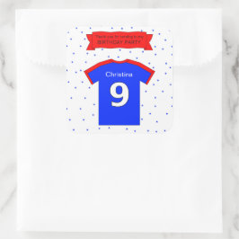 名前をカスタムする文字9th誕生日パーティー スクエアシール