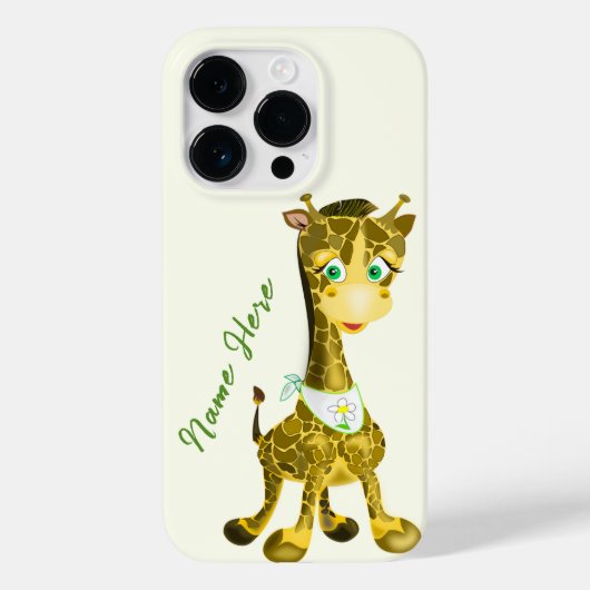名前をカスタムする文字iPhoneケースとベビーキリン Case-Mate iPhoneケース (裏面)