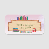 名前をカスタムする新学期、3年生 名札 (正面)