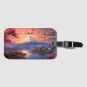 名前をカスタムする日本景観東京富士山 ラゲッジタグ (正面横)