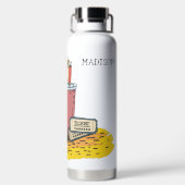 名前をカスタムする映画 ウォーターボトル (背面)