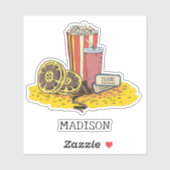 名前をカスタムする映画 シール (シート)