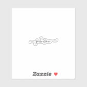 名前をカスタムする書 シール (シート)