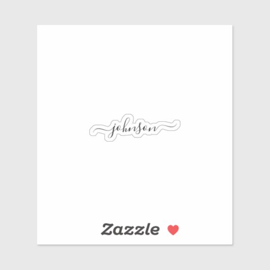 名前をカスタムする書 シール (シート)