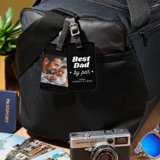 名前をカスタムする最高のパパバイパーレトロクール ラゲッジタグ (正面&裏面)