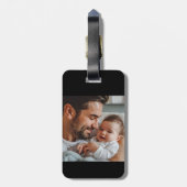 名前をカスタムする最高のパパバイパーレトロクール ラゲッジタグ (裏面縦)