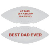 名前をカスタムする最高のパパEver Kids名 アメリカンフットボール (パネル)