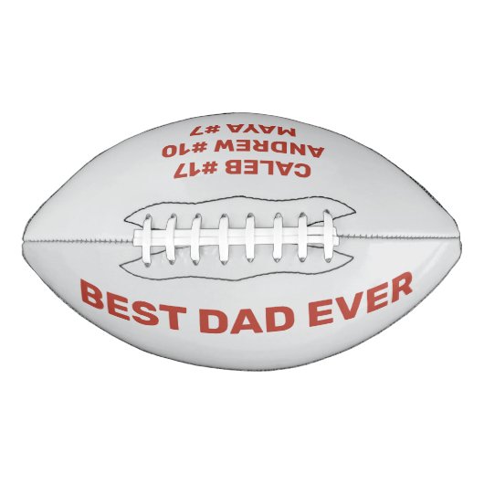 名前をカスタムする最高のパパEver Kids名 アメリカンフットボール (正面)