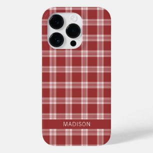 名前をカスタムする格子模様/タータンチェック模様 Case-Mate iPhone 14 PROケース