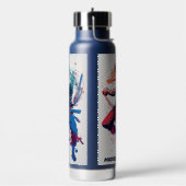 名前をカスタムする武術アート ウォーターボトル (左面)