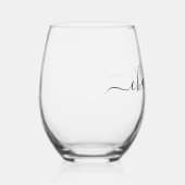 名前をカスタムする歯科用レオパード印歯ギフト ステムなしワイングラス (右)