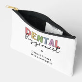 名前をカスタムする歯科衛生士RDHギフト アクセサリーポーチ (見開き)