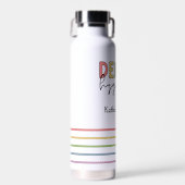 名前をカスタムする歯科衛生士RDHギフト ウォーターボトル (正面)