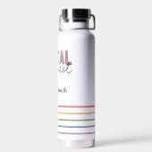 名前をカスタムする歯科衛生士RDHギフト ウォーターボトル (背面)