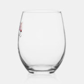 名前をカスタムする歯科衛生士RDHギフト ステムなしワイングラス (左)