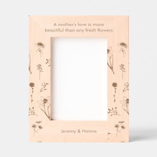 名前をカスタムする母の愛がより美しい レーザー彫刻フレーム (正面)
