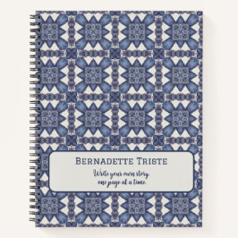 名前をカスタムする水彩抽象芸術幾何学模様 ノートブック