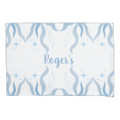 名前をカスタムする水彩海藻海岸 枕カバー (正面)