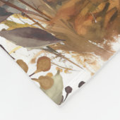 名前をカスタムする水彩獅子パーソナライズされた子 フリースブランケット (角)