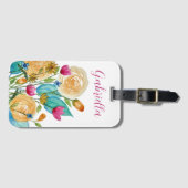 名前をカスタムする水彩花 ラゲッジタグ (正面横)