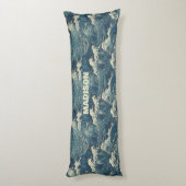 名前をカスタムする波模様 ボディピロー (裏面 (縦))