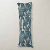 名前をカスタムする波模様 ボディピロー (正面縦)