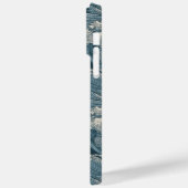 名前をカスタムする波模様 Case-Mate iPhoneケース (裏面 / 左)