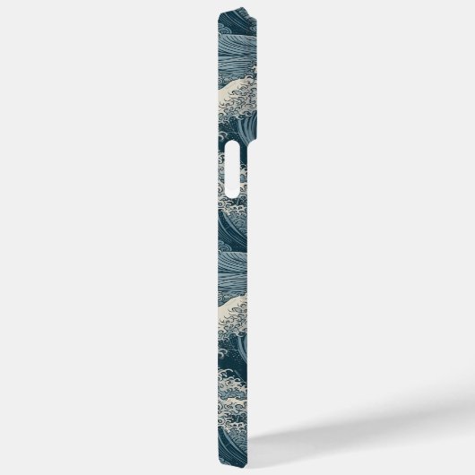 名前をカスタムする波模様 Case-Mate iPhoneケース (裏面 / 右)