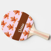 名前をカスタムする泣き叫びベビーオンピンク 卓球ラケット (横)