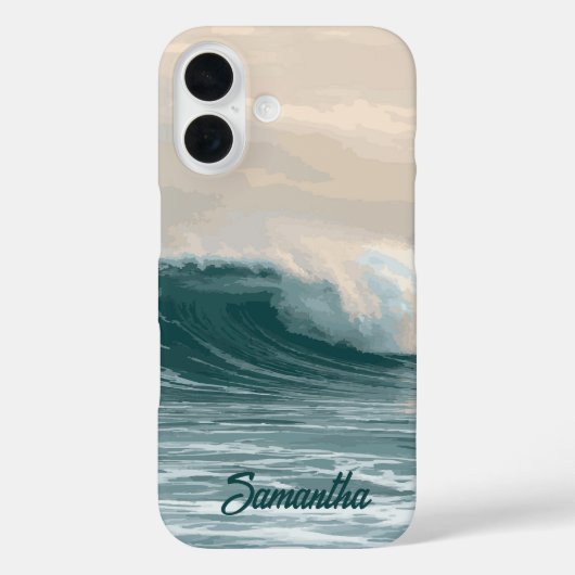 名前をカスタムする海波 Case-Mate iPhoneケース (裏面)