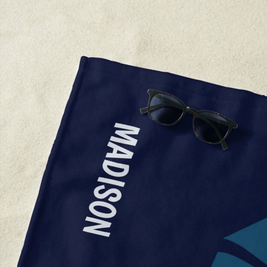 名前をカスタムする海賊船ビーチタオル ビーチタオル (インサイチュ)