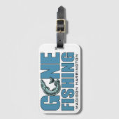 名前をカスタムする消失魚釣り ラゲッジタグ (正面縦)