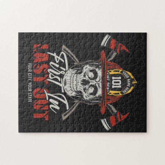 名前をカスタムする消防士がファイアマンを出し始める ジグソーパズル (横)