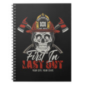 名前をカスタムする消防士がファイアマンを出し始める ノートブック (正面)