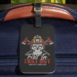 名前をカスタムする消防士がファイアマンを出し始める ラゲッジタグ