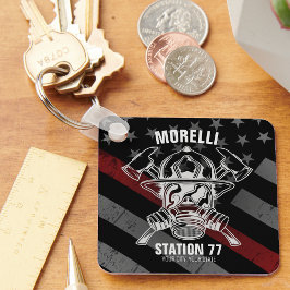 名前をカスタムする消防署 キーホルダー