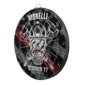 名前をカスタムする消防署 ダーツボード (正面右)