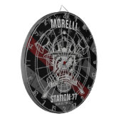 名前をカスタムする消防署 ダーツボード (正面左)