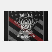 名前をカスタムする消防署 ドアマット (正面)