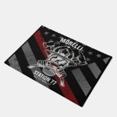 名前をカスタムする消防署 ドアマット (アングル)